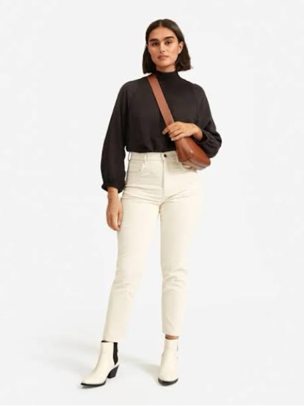 Everlane Baby Cord Cheeky Crop Ivory‎ Corduroy Pants Size 25